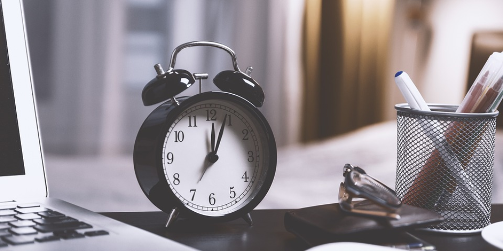 alarm clock on desk