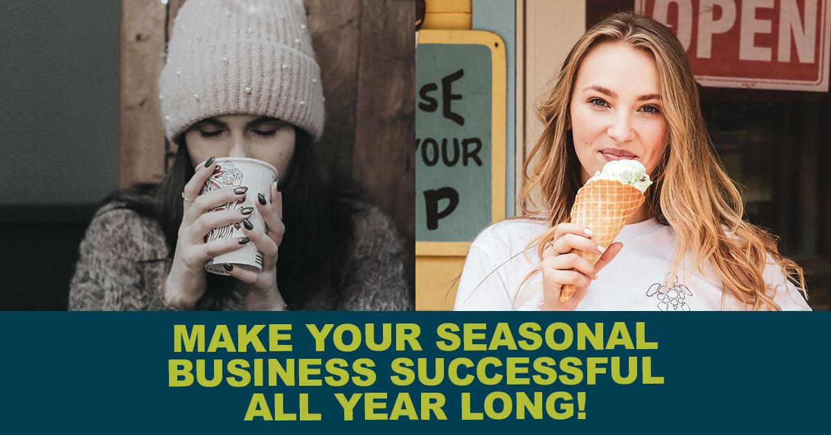 woman drinking coffee and woman eating ice cream in waffle cone