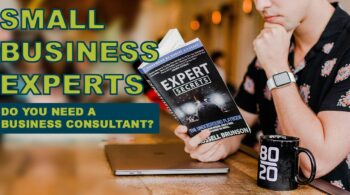 woman reading book at coffee shop about experts