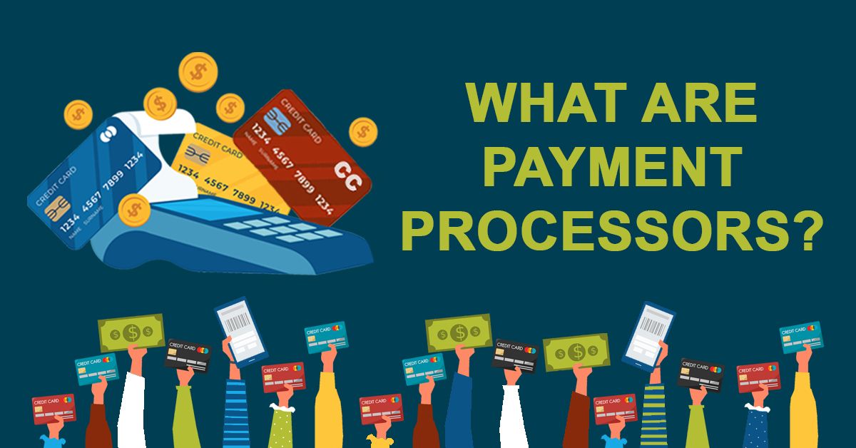 illustration of payment processors and arms holding up money and credit/debit cards