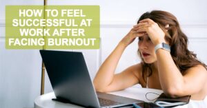 Woman experiencing burnout at work