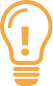 Orange Lighbulb icon