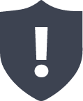 Dark Blue fraud shield icon